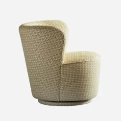 Dorothy Houndstooth Swivel Chair, Houndstooth -AuraLiving Furniture Store 213476 dorothy houndstooth side