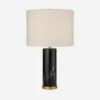 Cliff Table Lamp, Black Marble