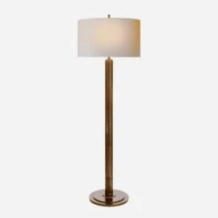 Longacre Floor Lamp, Hand-Rubbed Antique Brass