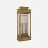 Linear Antique Brass Outdoor Wall Light