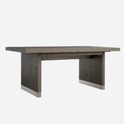 Raffles Grey Extending Dining Table -AuraLiving Furniture Store 214546 raffles ext dining table grey angle