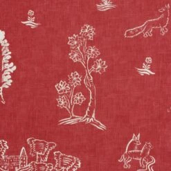 Friendly Folk Huntsman Red Fabric 6 Friendly Folk Huntsman Red Fabric -AuraLiving Furniture Store 214595 friendly folk huntsman red fabric detail