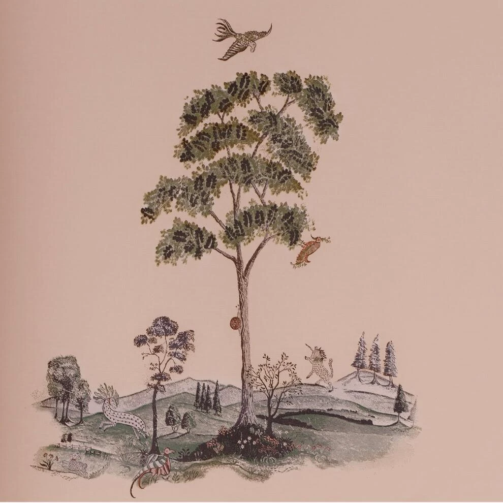 Pear Tree Setting Plaster Wallpaper 3 Pear Tree Setting Plaster Wallpaper - Image 3