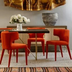 Juno Chair, Orange -AuraLiving Furniture Store 214789 juno chair orange lifestyle web optimised