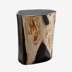 Petrified Log Side Table Or Stool -AuraLiving Furniture Store 214886 petrified log stool 3