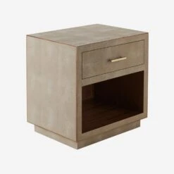 Fitz Cream Bedside Table -AuraLiving Furniture Store 214888 fitz bedside table cream angle st0374