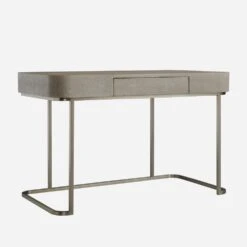 Jacques Grey Desk -AuraLiving Furniture Store 214997 jacques desk grey angle