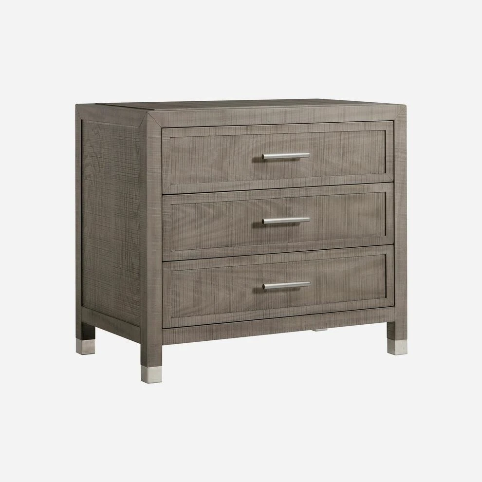 Raffles Nightstand, Grey 3 Raffles Nightstand, Grey - Image 3