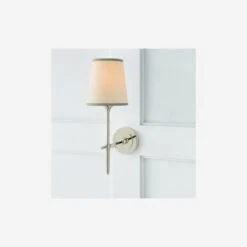 Bryant Wall Light, Polished Nickel With Silver Trim Shade -AuraLiving Furniture Store 215335 th 31560101572 580x821 1