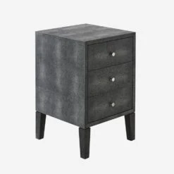 Georgia Grey Bedside Table -AuraLiving Furniture Store 215864 georgia bedside table grey angle st0377