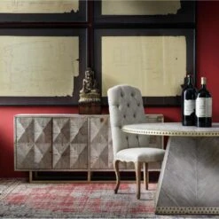 Cubist Sideboard -AuraLiving Furniture Store 215926 cubist sideboard faubourg dining table hardy dining chairs lifestyle