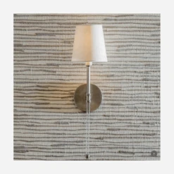 Camille Wall Light, Polished Nickel -AuraLiving Furniture Store 216334 camille nickle clear