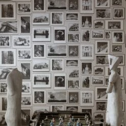 Studio Wallpaper - Neutral Wallpaper -AuraLiving Furniture Store 216407 andrew martin museum wallpaper studio neutral wallpaper