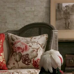 Love Letter Wallpaper -AuraLiving Furniture Store 216499 love letter wallpaper and botanist fabric lifestyle 2