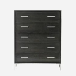 Chloe Chest Of Drawers, Tall 5 Chloe Chest Of Drawers, Tall -AuraLiving Furniture Store 216702 chloe dark tall chest front