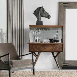 Chester Bar Cabinet -AuraLiving Furniture Store 216760 chester bar cabinet ls