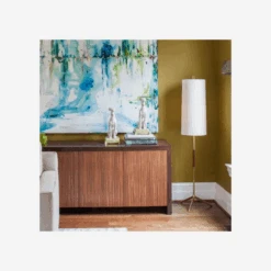 Frankfort Floor Lamp, Hand-Rubbed Antique Brass And Mahogony -AuraLiving Furniture Store 216771 frankfort 2