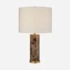 Cliff Table Lamp, Brown Marble