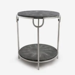 Katia Grey Side Table, Grey -AuraLiving Furniture Store 217006 katia side table grey