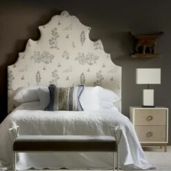 Amanda Bedside Table -AuraLiving Furniture Store 217095 amanda bedside table friendly folk headboard pampas cushion for web