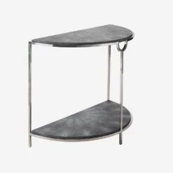 Elise Grey Console Table, Grey 7 Elise Grey Console Table, Grey -AuraLiving Furniture Store 217203 elise side table grey angle st0383