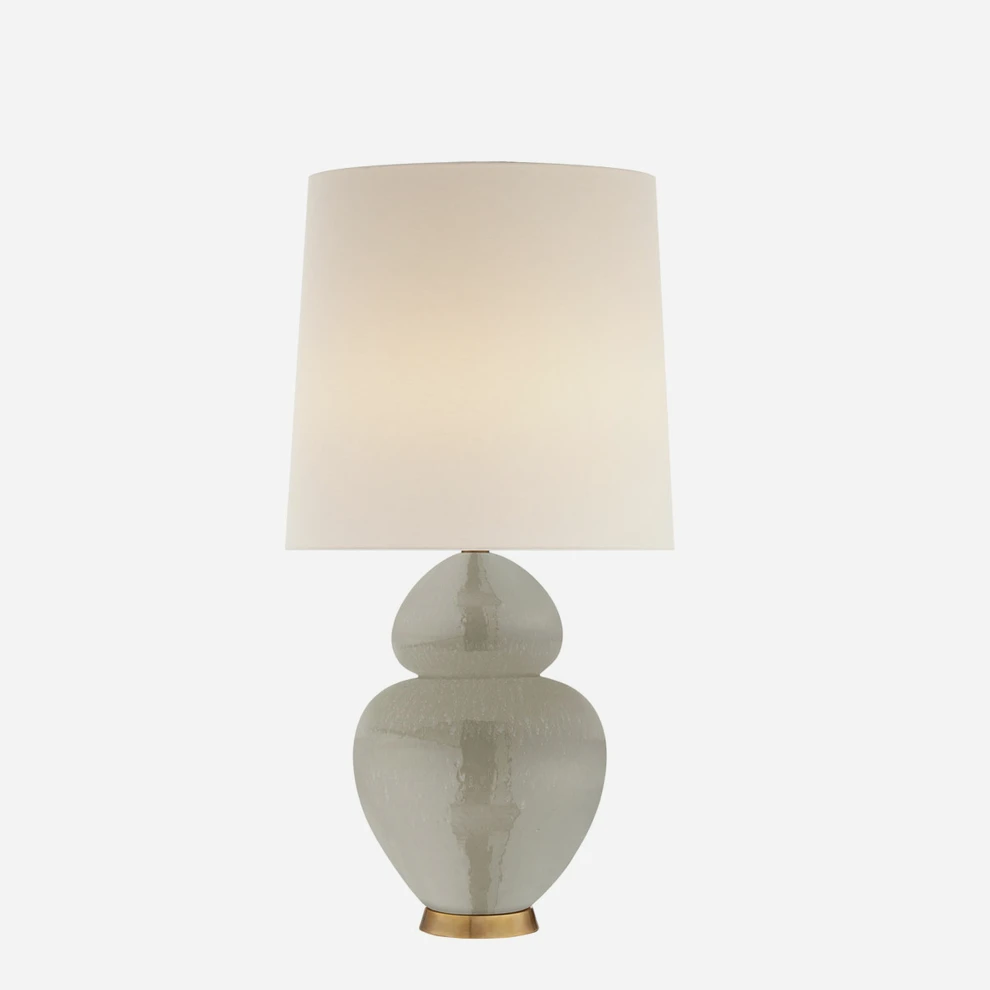 Michelena Table Lamp, Shell Grey 1 Michelena Table Lamp, Shell Grey