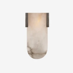Melange Wall Light, Bronze/Alabaster -AuraLiving Furniture Store 217391 melange wall light in bronze with alabaster