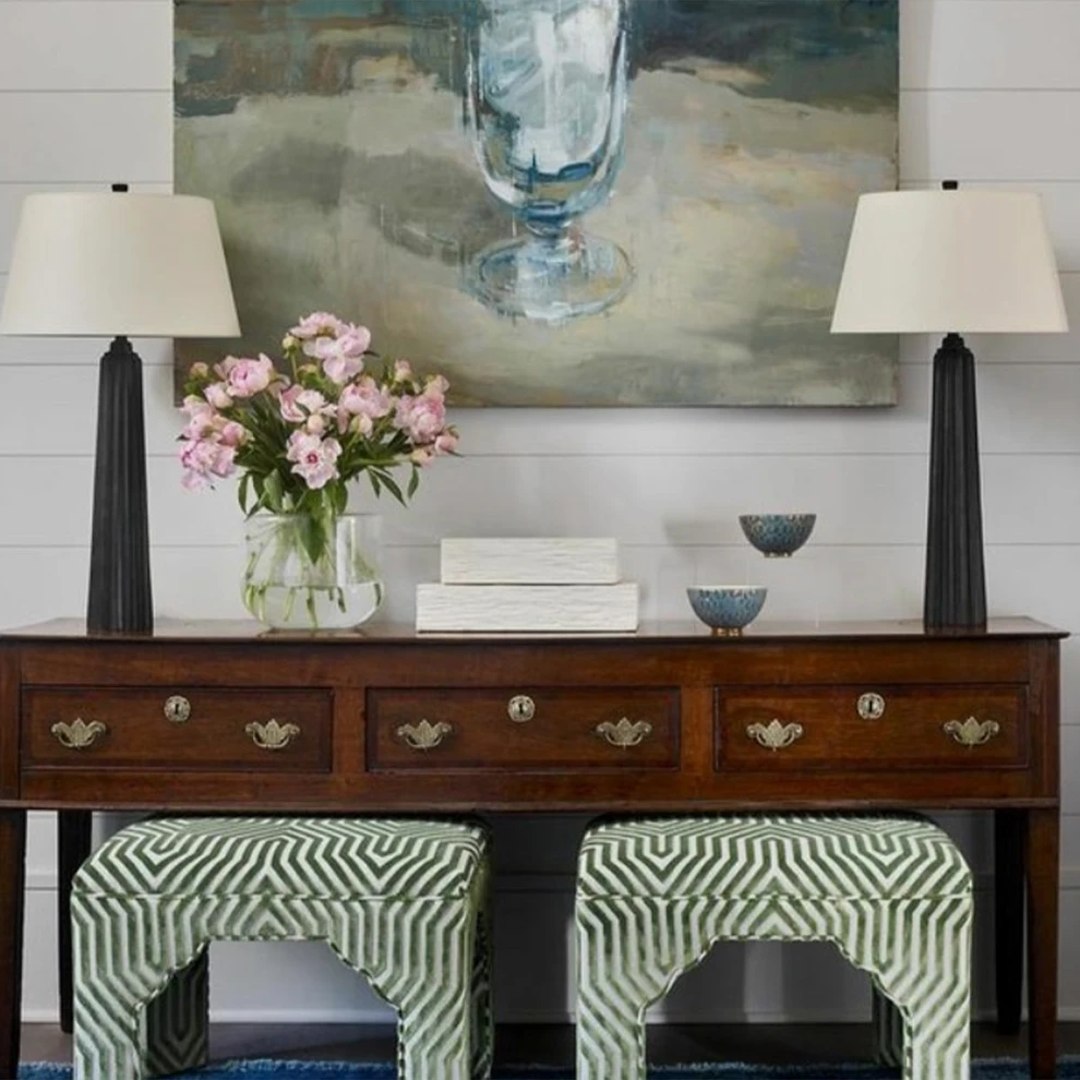 Fluted Spire Table Lamp, Aged Iron 3 Fluted Spire Table Lamp, Aged Iron - Image 3