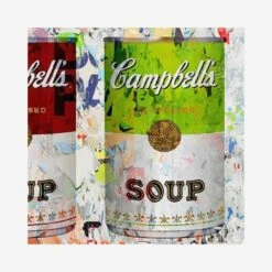 Campbell's Soup Canvas Artwork, Purple + Red + Green -AuraLiving Furniture Store 217706 campbell s soup purple red green canvas artwork