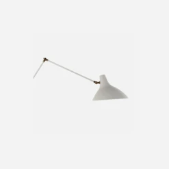 Charlton Floor Lamp, White -AuraLiving Furniture Store 217741 charlton floor lamp in plaster white