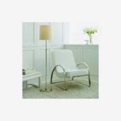 Bryant Floor Lamp, Polished Nickel -AuraLiving Furniture Store 217747 bryant floor lamp in antique silver lifestyle