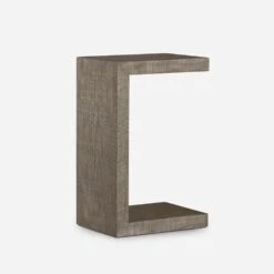 Raffles End Table, Grey -AuraLiving Furniture Store 217864 raffles side table grey angle