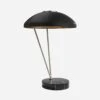 Coquette Table Lamp, Polished Nickel / Black Marble