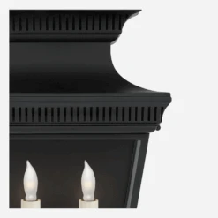 Elsinore Wall Lantern, Black -AuraLiving Furniture Store 218269 elsinore wall lantern in black