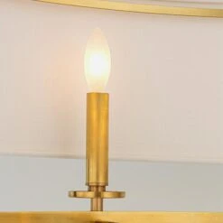 Durham Oval Ceiling Light -AuraLiving Furniture Store 221992 durham aged brass detail 1