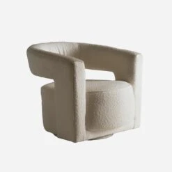 Madison Swivel Chair, Huntsman Ivory -AuraLiving Furniture Store 224650 madison swivel huntsman ivory angle