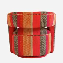 Madison Swivel Chair, Llama Orange -AuraLiving Furniture Store 230893 madison llama back