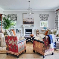Marlborough Chair, Kilim Fudge -AuraLiving Furniture Store 232984 nikki drummond design marlborough chair