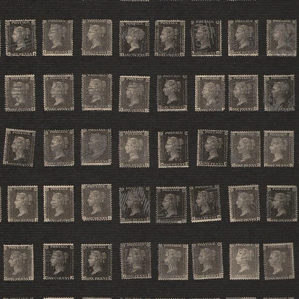 Penny Post Charcoal Wallpaper 2 Penny Post Charcoal Wallpaper - Image 2