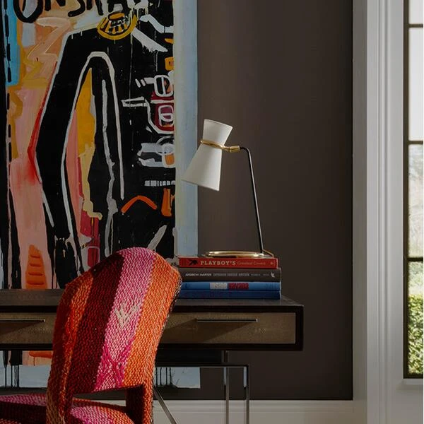 Clarkson Table Lamp, Black And Hand-rubbed Antique Brass 2 Clarkson Table Lamp, Black And Hand-rubbed Antique Brass - Image 2