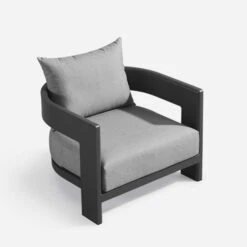 Caicos Chair Slate Outdoor Armchair -AuraLiving Furniture Store 239603 caicos armchair angle