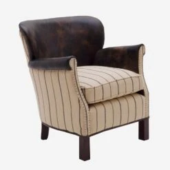 Harrow Chair, Ticking Stripe -AuraLiving Furniture Store 240921 andrew martin chairs harrow chair