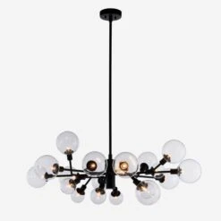 Brooklyn Chandelier -AuraLiving Furniture Store 243732 lmp0208 brooklyn black ceiling light version 1