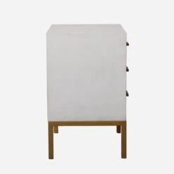 Jasper White Side Chest, White -AuraLiving Furniture Store 247221 jasper white side