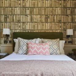 Library Wallpaper - Stone Wallpaper -AuraLiving Furniture Store 247842 library lime tree hotel