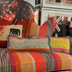 Pampas Teal / Cuban Rectangle Cushion 5 Pampas Teal / Cuban Rectangle Cushion -AuraLiving Furniture Store 253101 img 3876