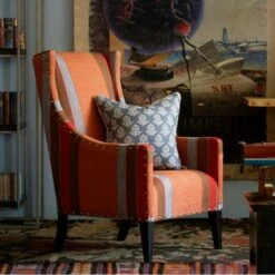 Sprig Denim Cushion 9 Sprig Denim Cushion -AuraLiving Furniture Store 257420 saharan skies paint pluto chair in es cavalet 3 sprig denim cushion