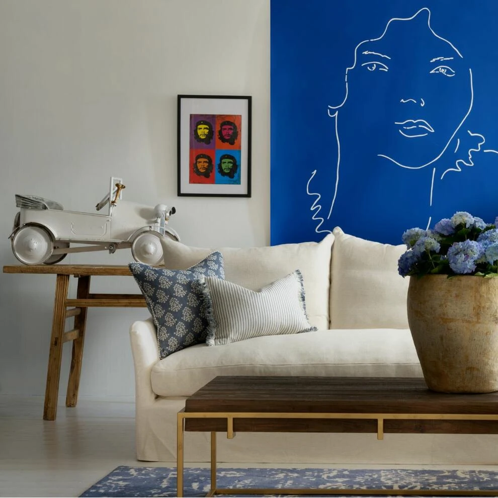 Sprig Denim Cushion 3 Sprig Denim Cushion - Image 3