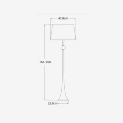Dover Floor Lamp, Gild -AuraLiving Furniture Store 259126 dover floor