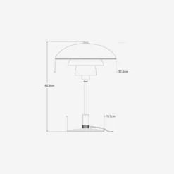 Whitman Desk Lamp, Polished Nickel With White Glass Shade -AuraLiving Furniture Store 259321 whitman